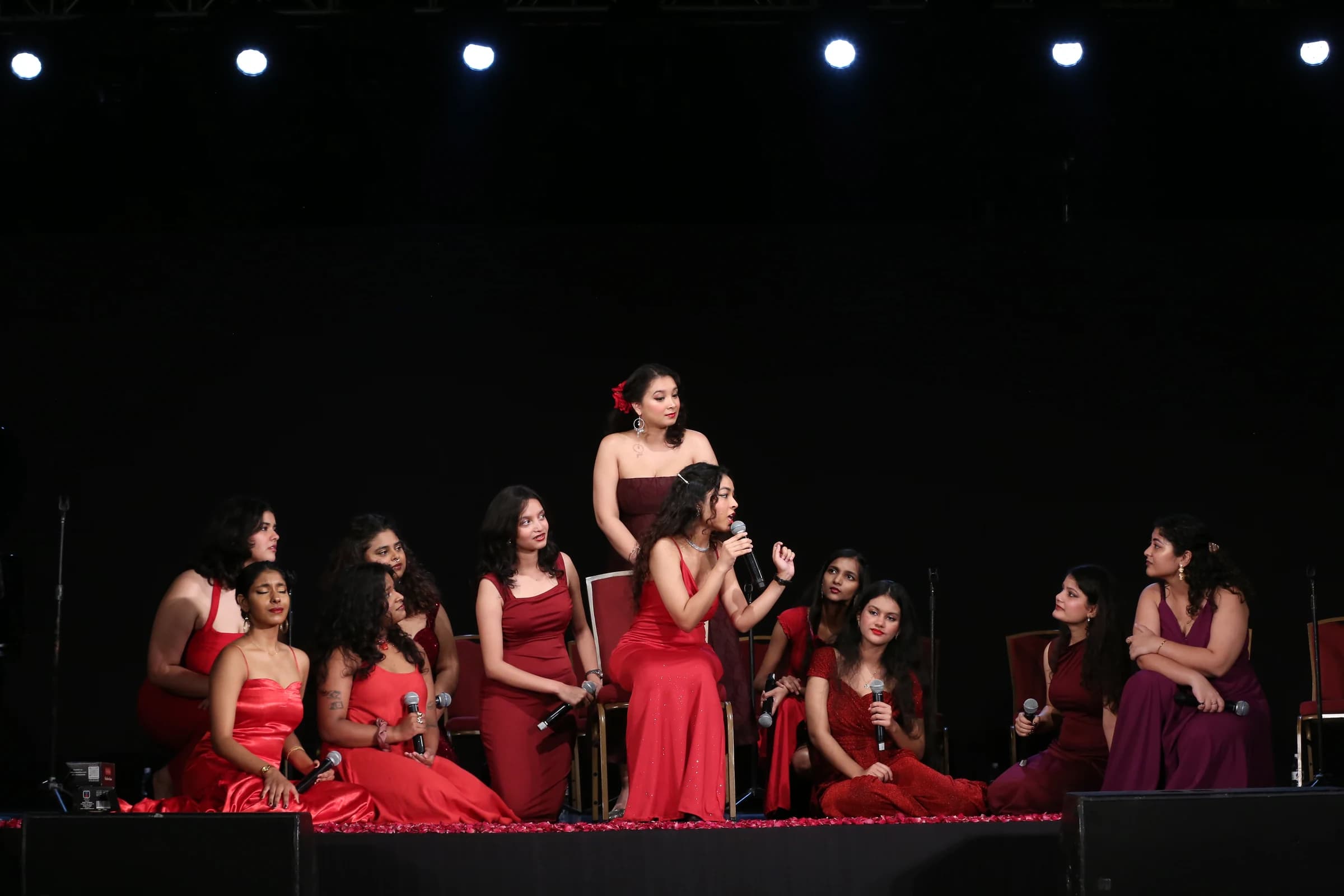 Neemrana Music Academy artists performing together on stage