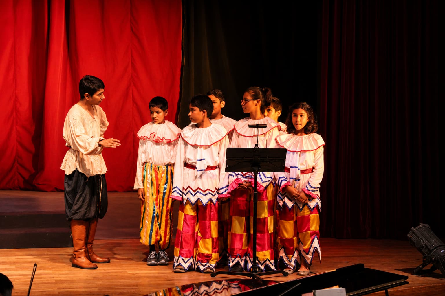 Children’s Choir members performing in costume